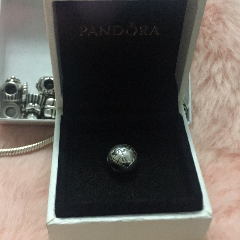 SOLD Authentic Pandora globe clip